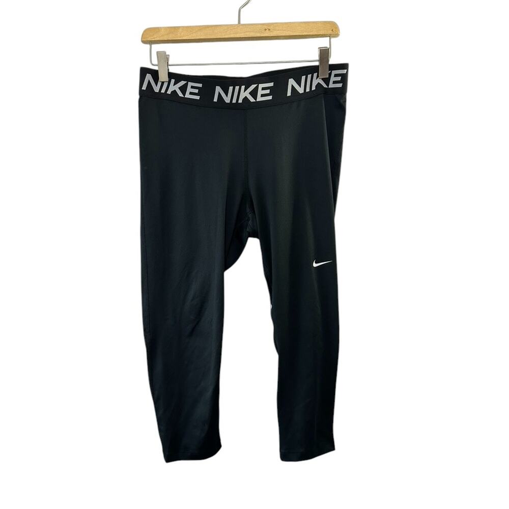 Nike Women's Victory Training Capri Leggings 7/8 Black Size XL